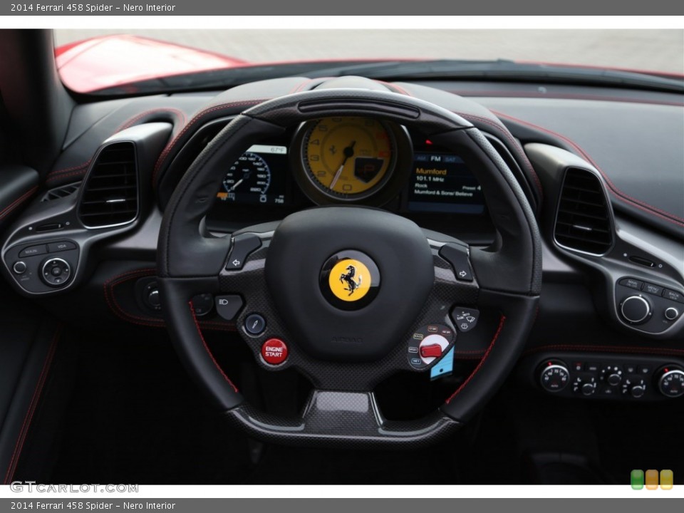 Nero Interior Steering Wheel for the 2014 Ferrari 458 Spider #102262908