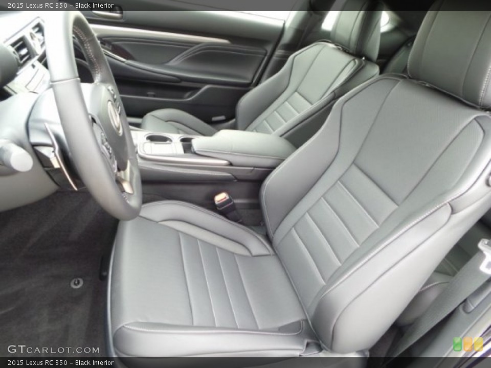 Black Interior Front Seat for the 2015 Lexus RC 350 #102266984