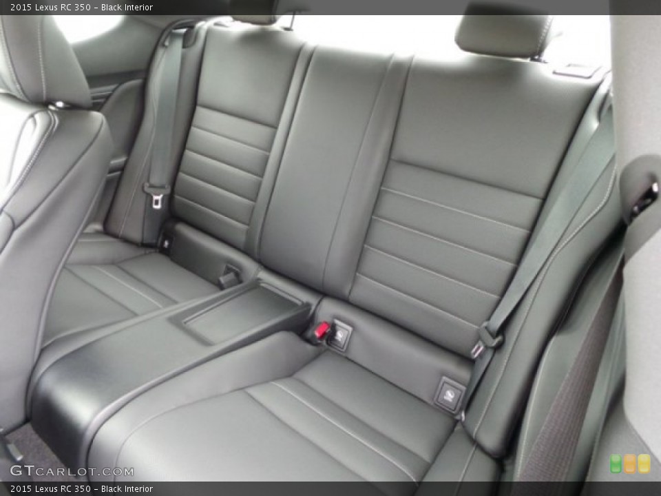 Black Interior Rear Seat for the 2015 Lexus RC 350 #102267317