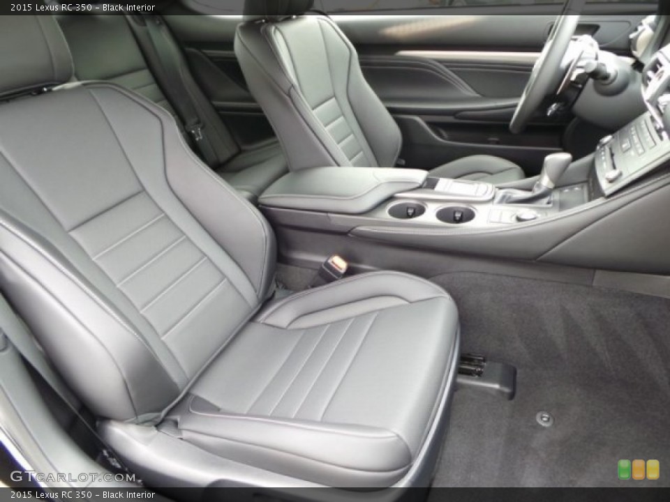 Black Interior Front Seat for the 2015 Lexus RC 350 #102267410