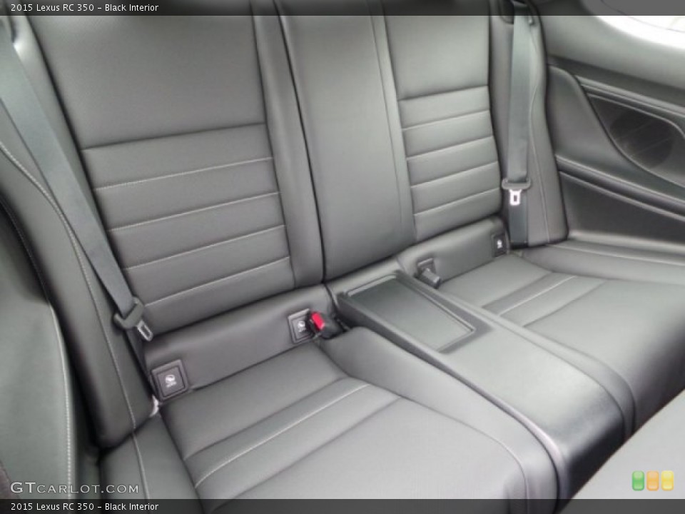 Black Interior Rear Seat for the 2015 Lexus RC 350 #102267452