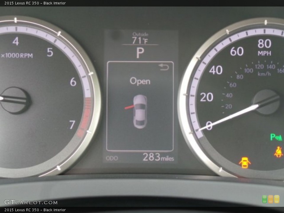 Black Interior Gauges for the 2015 Lexus RC 350 #102267533