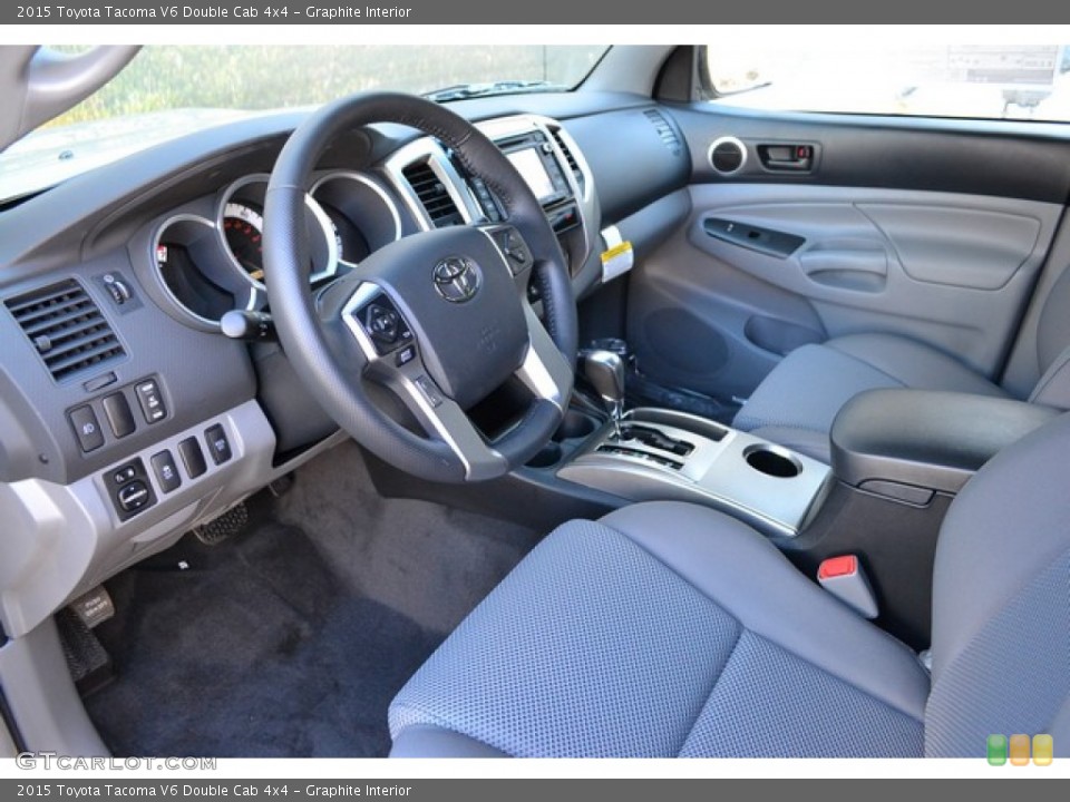 Graphite Interior Photo for the 2015 Toyota Tacoma V6 Double Cab 4x4 #102267871