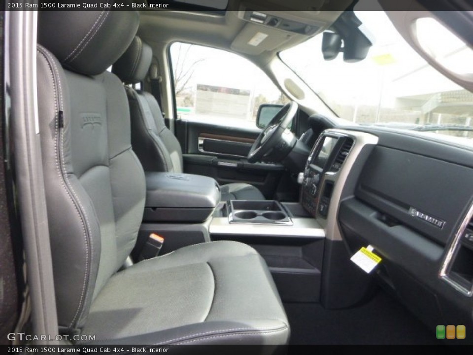 Black Interior Photo for the 2015 Ram 1500 Laramie Quad Cab 4x4 #102268733