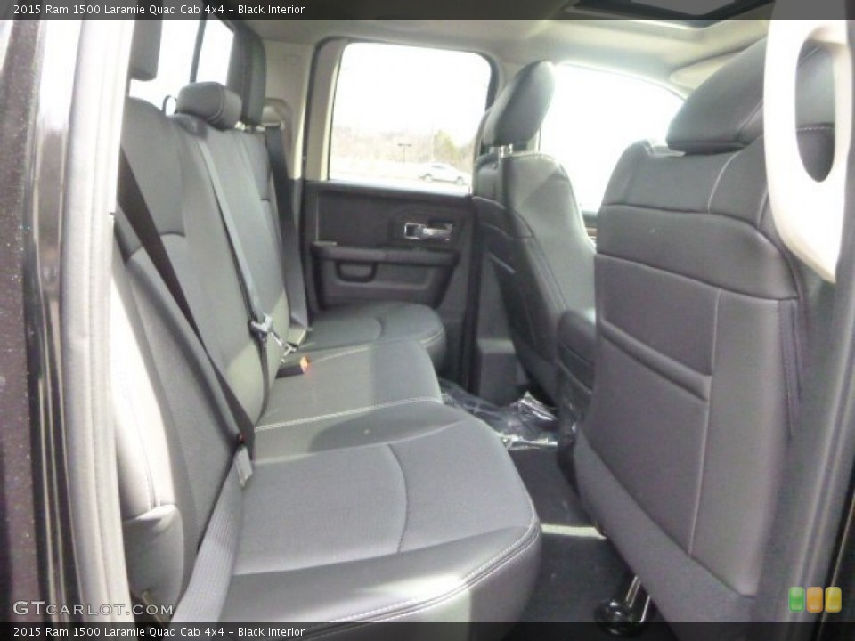 Black Interior Rear Seat for the 2015 Ram 1500 Laramie Quad Cab 4x4 #102268778