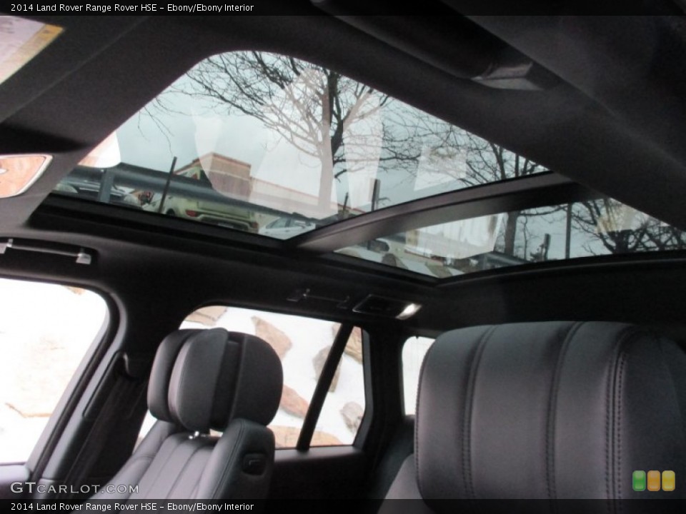 Ebony/Ebony Interior Sunroof for the 2014 Land Rover Range Rover HSE #102269105
