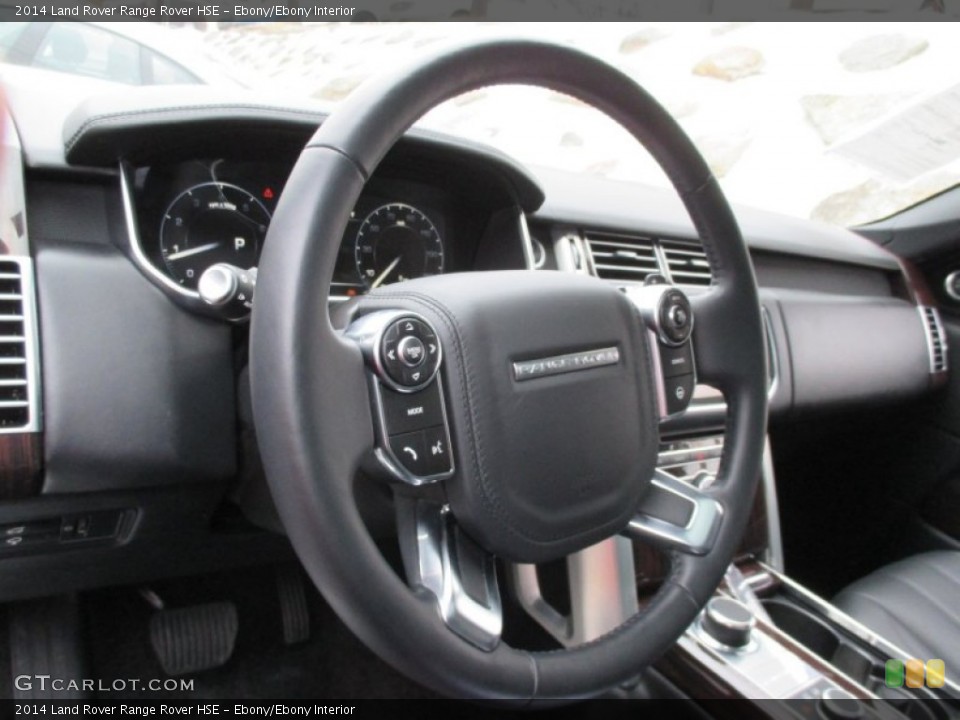 Ebony/Ebony Interior Steering Wheel for the 2014 Land Rover Range Rover HSE #102269180