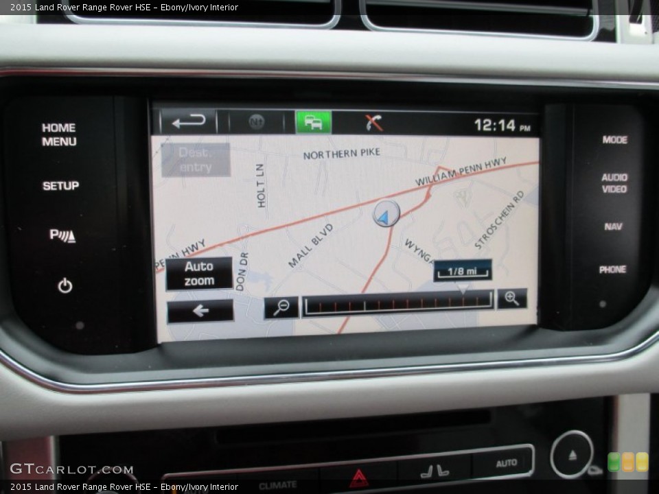 Ebony/Ivory Interior Navigation for the 2015 Land Rover Range Rover HSE #102271100