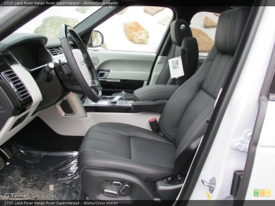 Ebony/Cirrus Interior Photo for the 2015 Land Rover Range Rover Supercharged #102271448