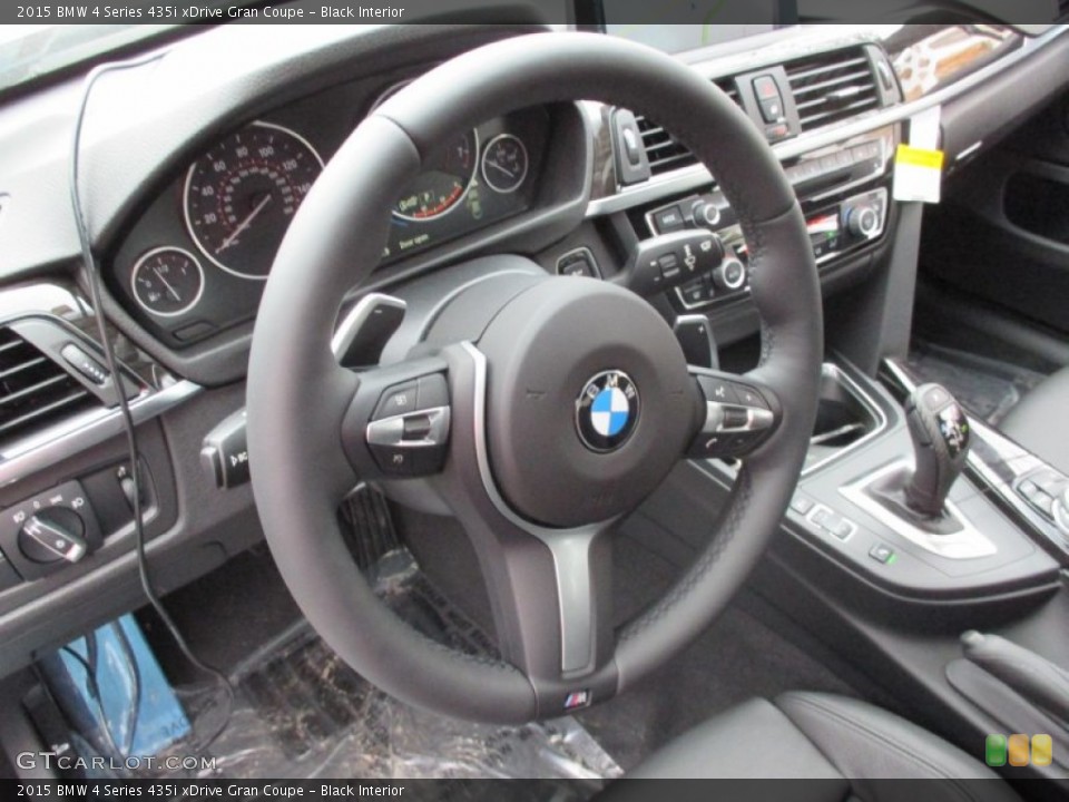 Black Interior Steering Wheel for the 2015 BMW 4 Series 435i xDrive Gran Coupe #102272369