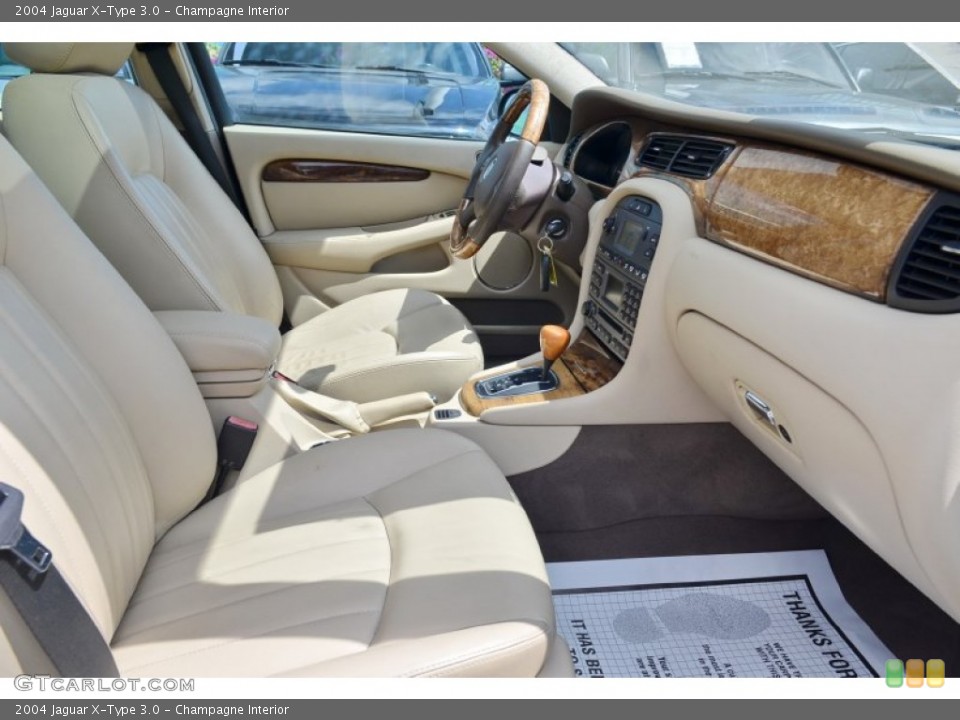 Champagne Interior Front Seat for the 2004 Jaguar X-Type 3.0 #102278359