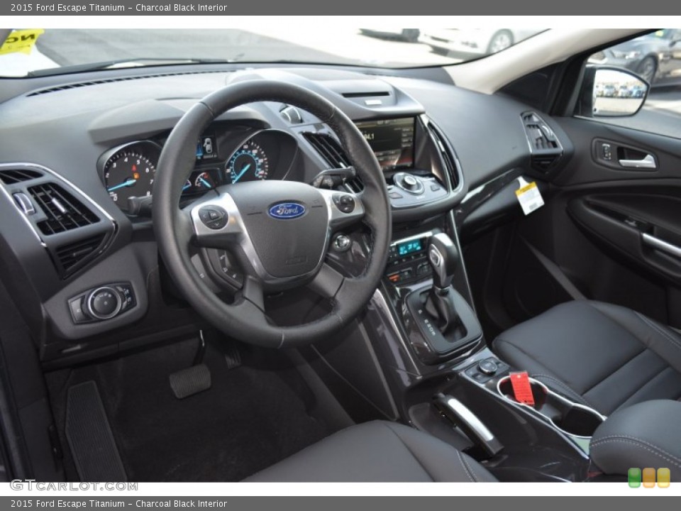 Charcoal Black Interior Photo for the 2015 Ford Escape Titanium #102279569