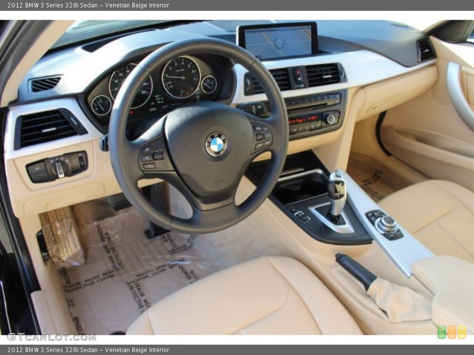 Venetian Beige Interior Photo for the 2012 BMW 3 Series 328i Sedan #102280118