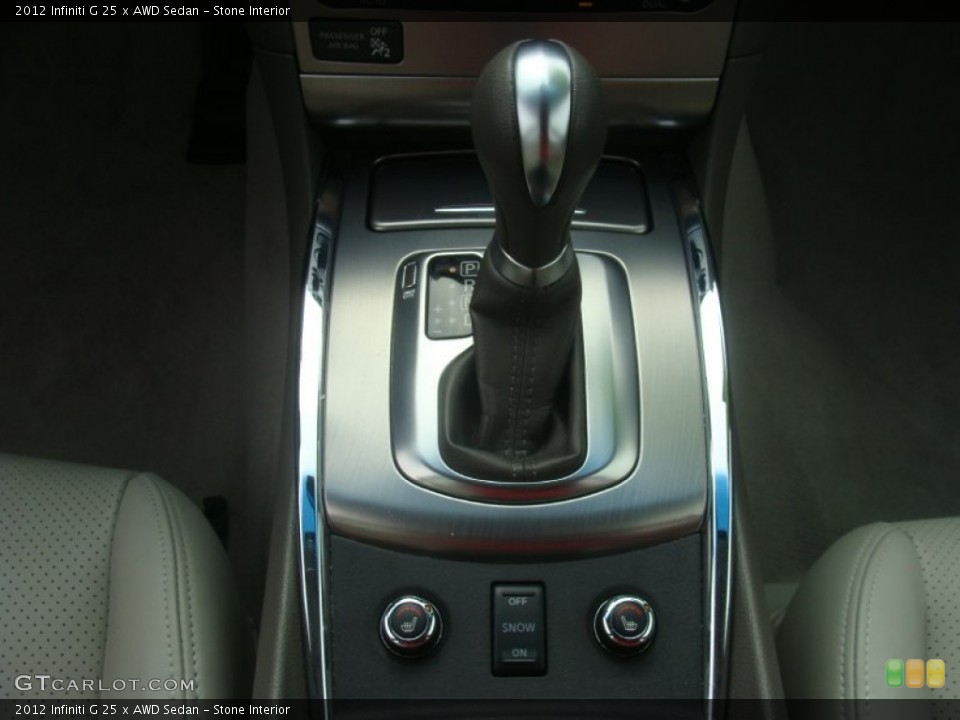 Stone Interior Transmission for the 2012 Infiniti G 25 x AWD Sedan #102281120
