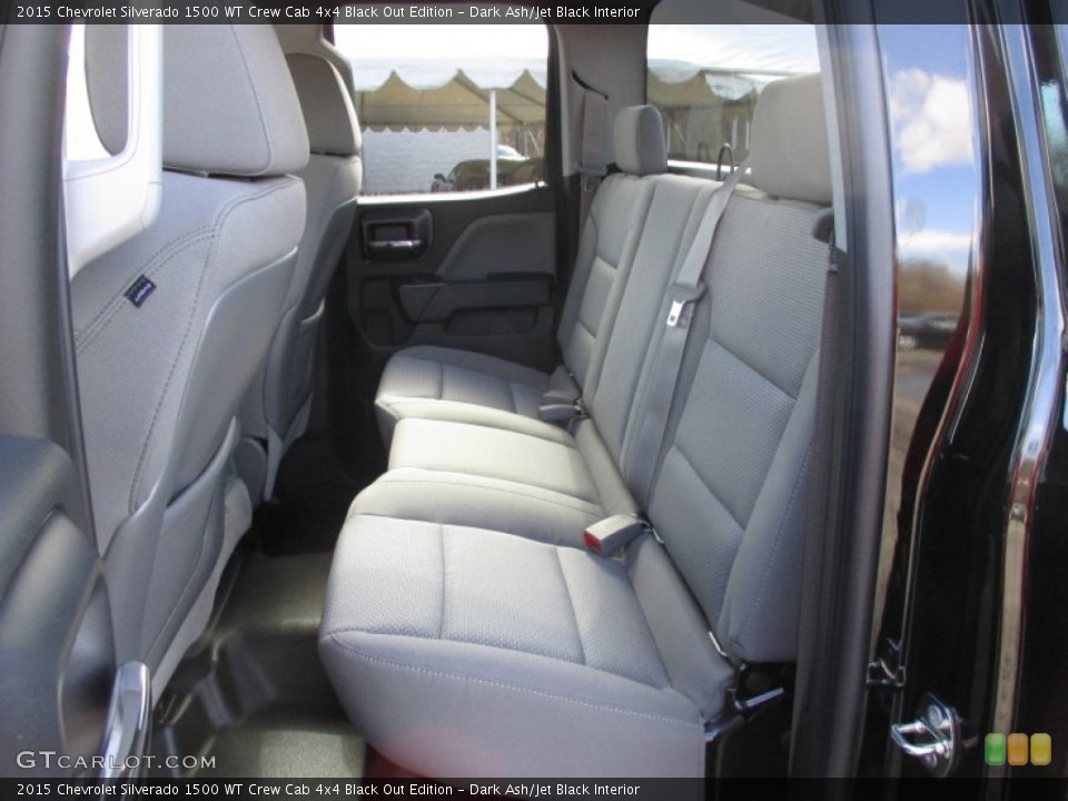 Dark Ash/Jet Black Interior Rear Seat for the 2015 Chevrolet Silverado 1500 WT Crew Cab 4x4 Black Out Edition #102282023