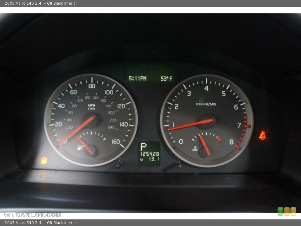 Off Black Interior Gauges for the 2005 Volvo S40 2.4i #102285890