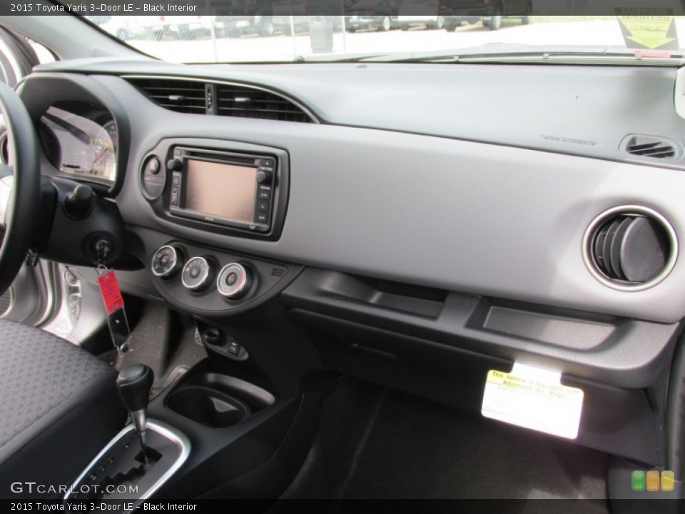 Black Interior Dashboard for the 2015 Toyota Yaris 3-Door LE #102290423