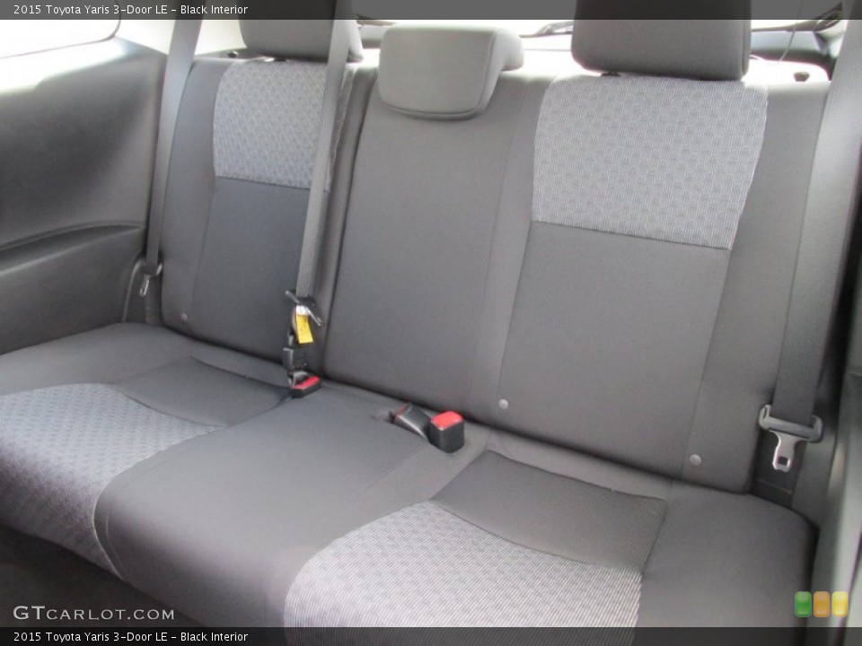 Black Interior Rear Seat for the 2015 Toyota Yaris 3-Door LE #102290564