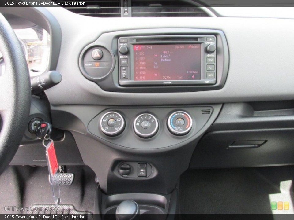 Black Interior Controls for the 2015 Toyota Yaris 3-Door LE #102290600