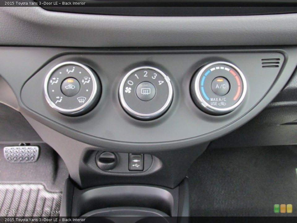 Black Interior Controls for the 2015 Toyota Yaris 3-Door LE #102290642