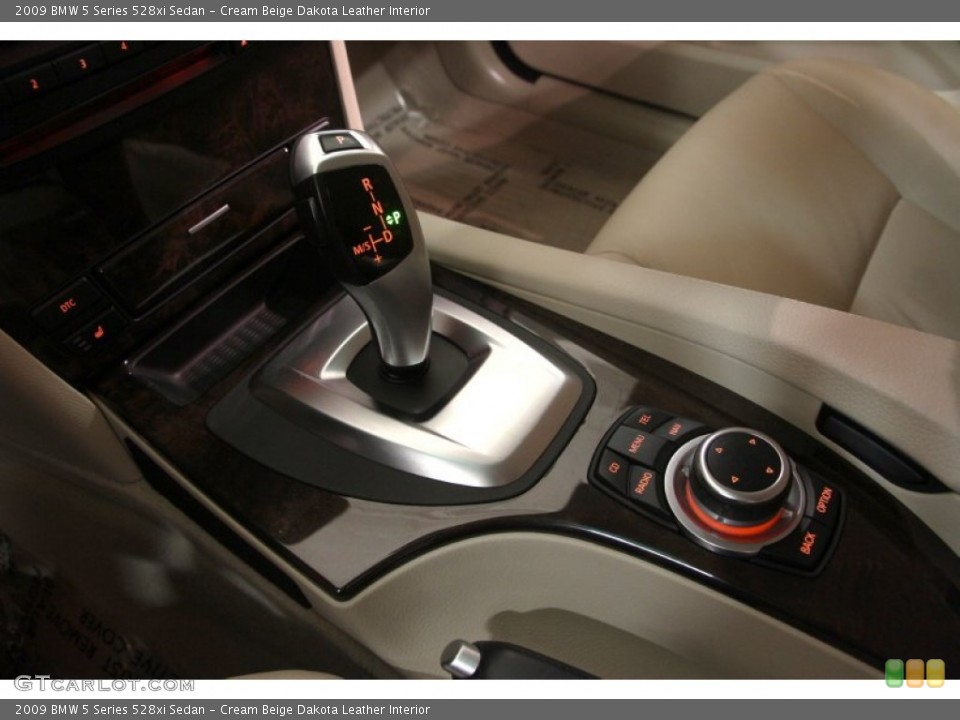 Cream Beige Dakota Leather Interior Transmission for the 2009 BMW 5 Series 528xi Sedan #102300598