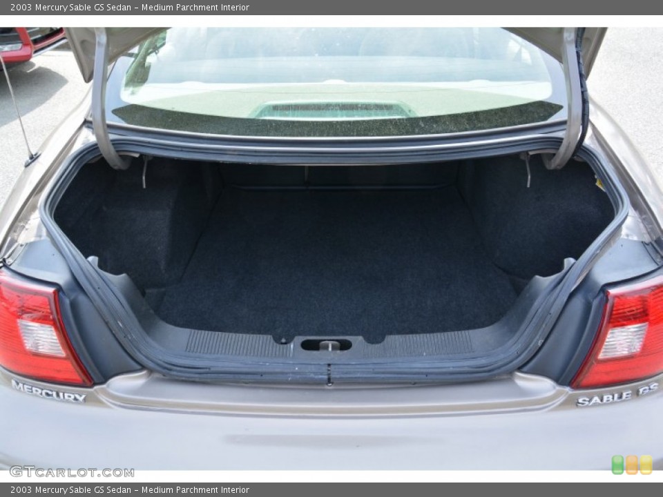 Medium Parchment Interior Trunk for the 2003 Mercury Sable GS Sedan #102301013