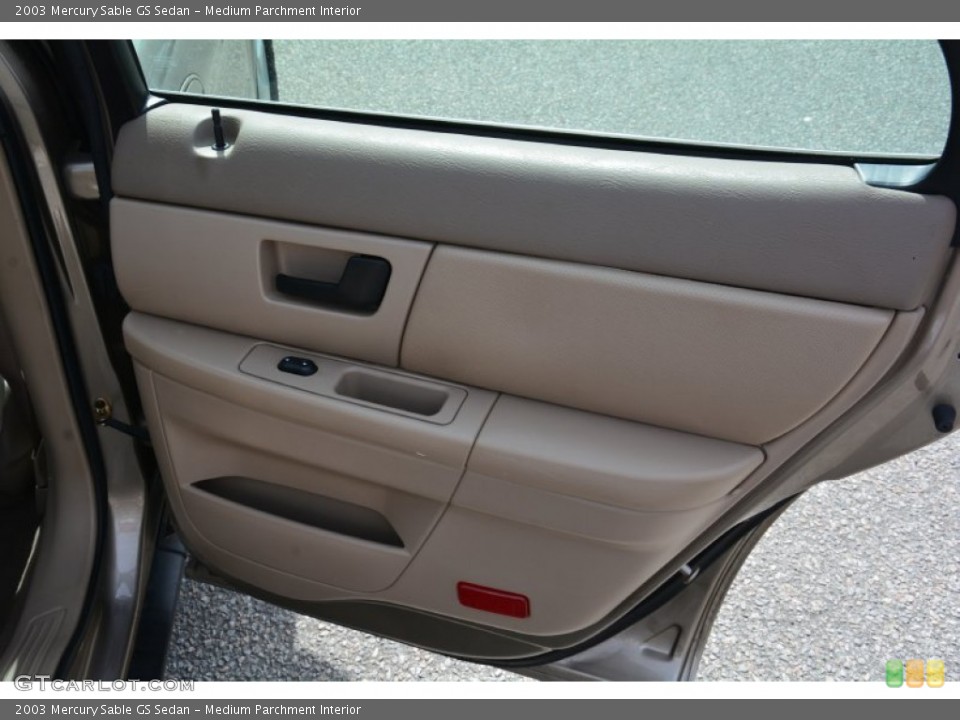 Medium Parchment Interior Door Panel for the 2003 Mercury Sable GS Sedan #102301034