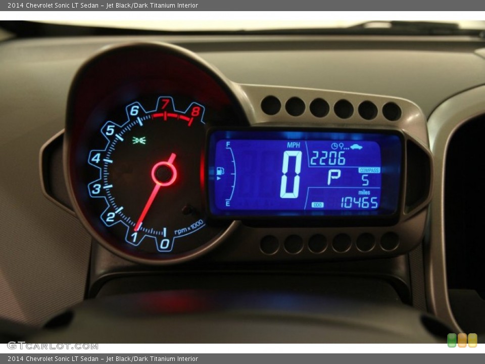 Jet Black/Dark Titanium Interior Gauges for the 2014 Chevrolet Sonic LT Sedan #102302665