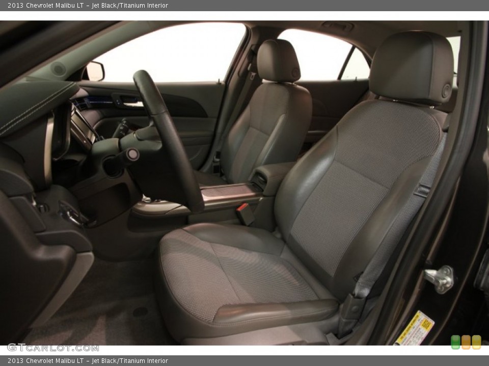 Jet Black/Titanium Interior Front Seat for the 2013 Chevrolet Malibu LT #102302774