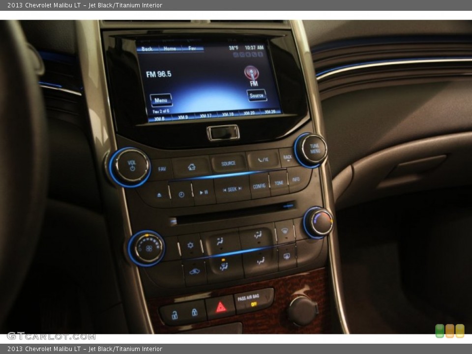 Jet Black/Titanium Interior Controls for the 2013 Chevrolet Malibu LT #102302789