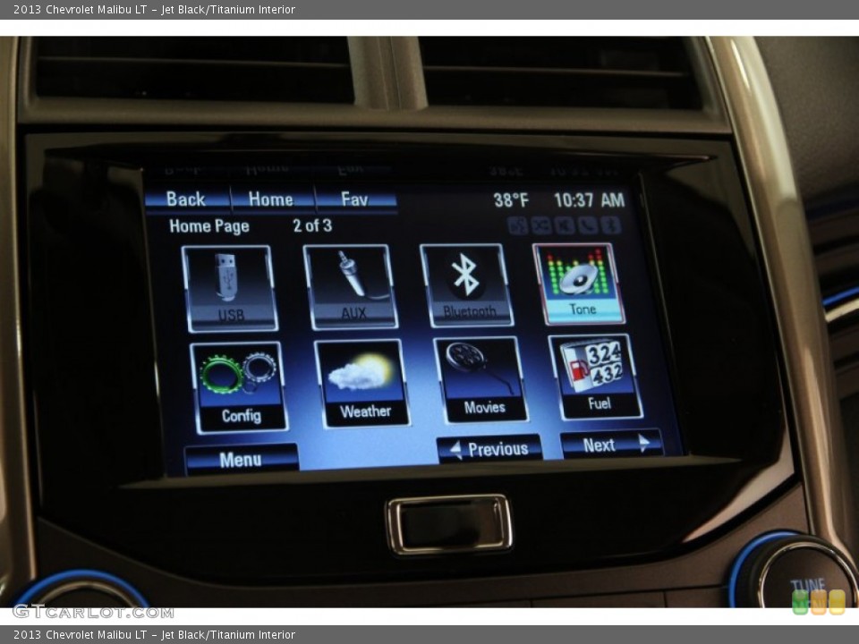 Jet Black/Titanium Interior Controls for the 2013 Chevrolet Malibu LT #102302807