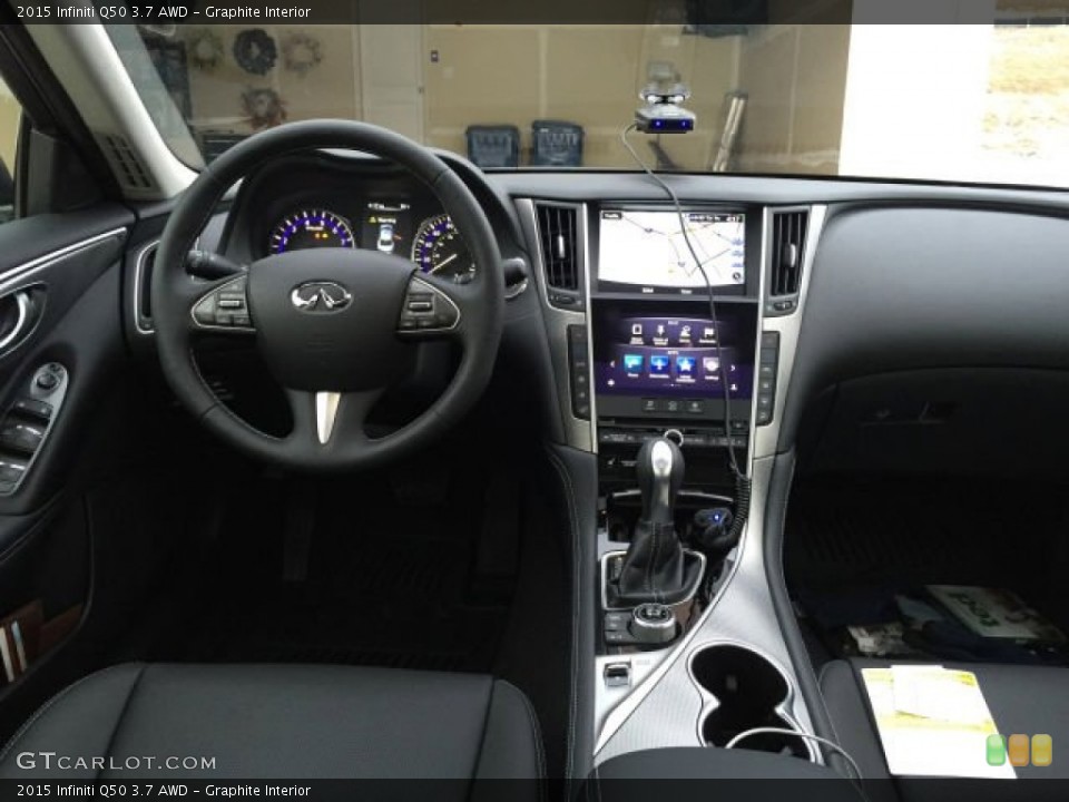 Graphite Interior Dashboard for the 2015 Infiniti Q50 3.7 AWD #102309016