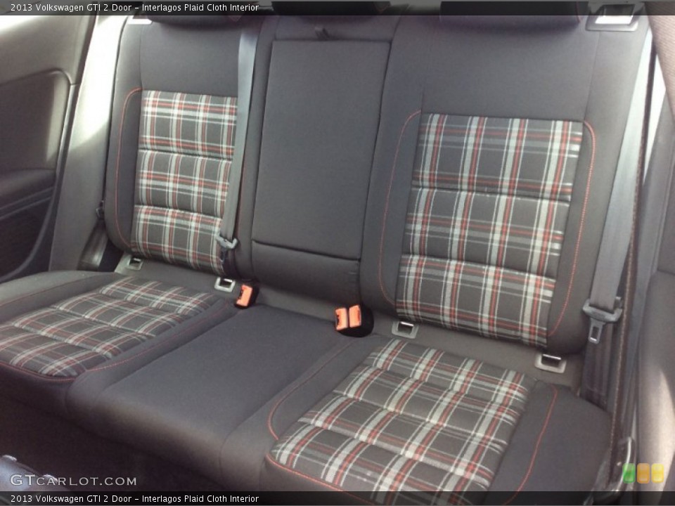 Interlagos Plaid Cloth Interior Rear Seat for the 2013 Volkswagen GTI 2 Door #102315028