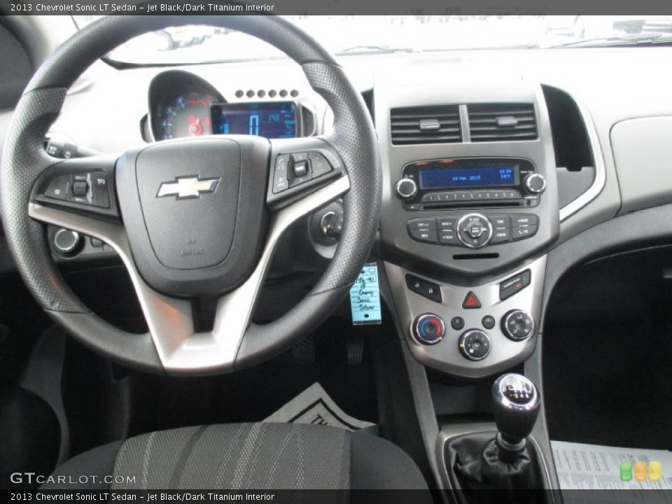 Jet Black/Dark Titanium Interior Dashboard for the 2013 Chevrolet Sonic LT Sedan #102315910