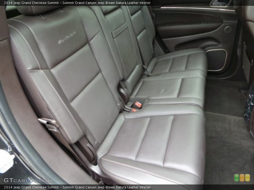Summit Grand Canyon Jeep Brown Natura Leather Interior Rear Seat for the 2014 Jeep Grand Cherokee Summit #102317350