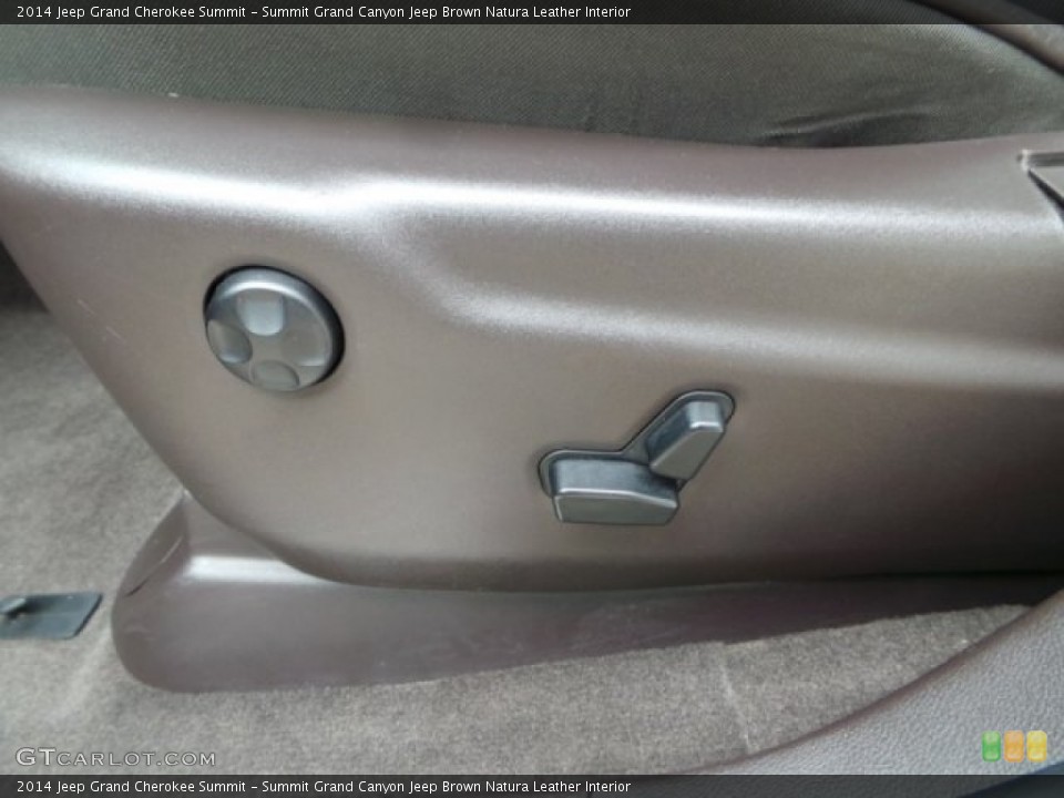 Summit Grand Canyon Jeep Brown Natura Leather Interior Controls for the 2014 Jeep Grand Cherokee Summit #102317557