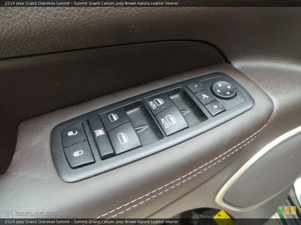 Summit Grand Canyon Jeep Brown Natura Leather Interior Controls for the 2014 Jeep Grand Cherokee Summit #102317599