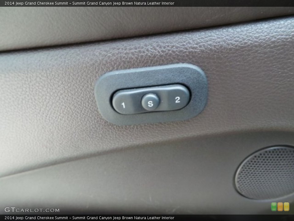 Summit Grand Canyon Jeep Brown Natura Leather Interior Controls for the 2014 Jeep Grand Cherokee Summit #102317623