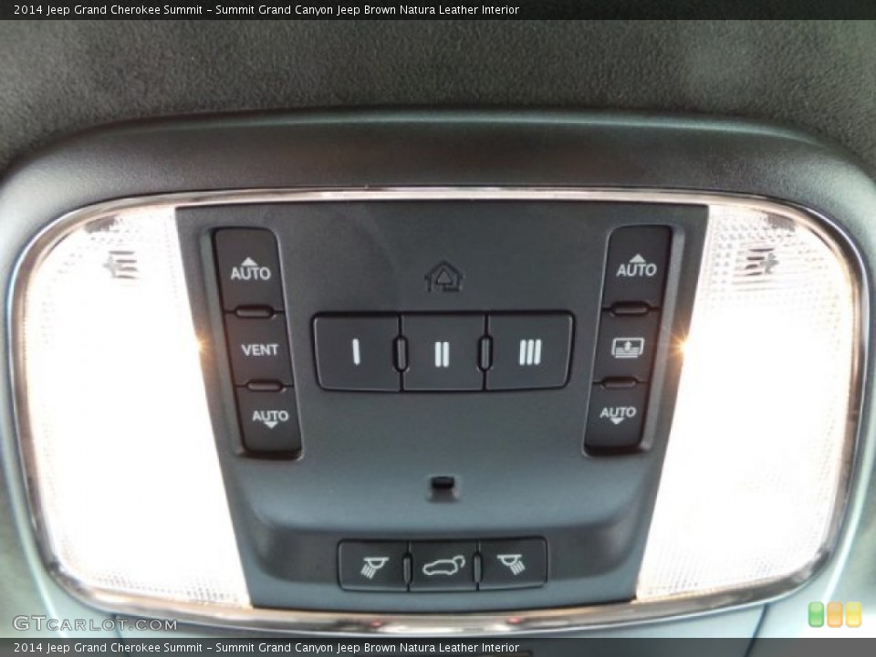 Summit Grand Canyon Jeep Brown Natura Leather Interior Controls for the 2014 Jeep Grand Cherokee Summit #102317744
