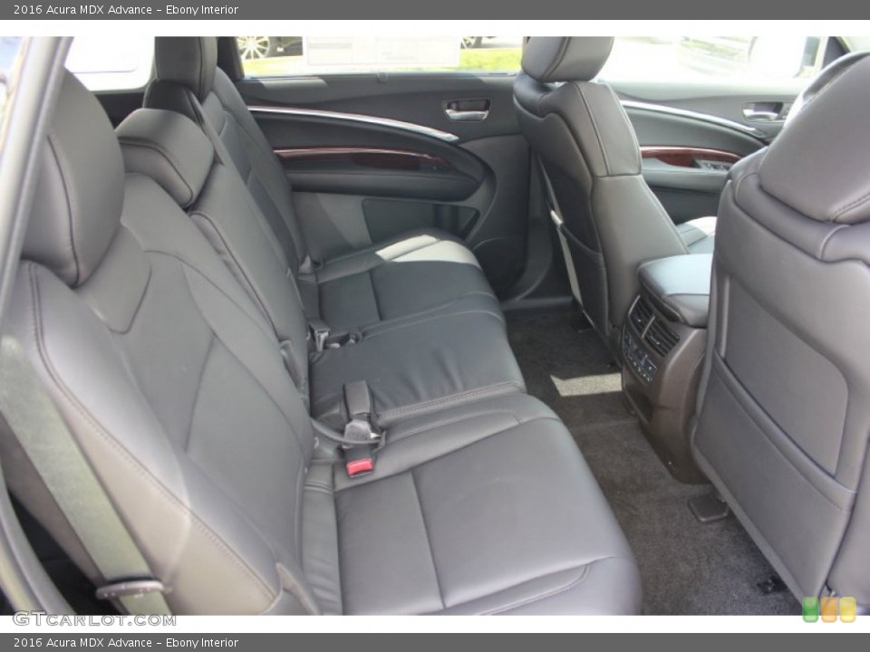 Ebony Interior Rear Seat for the 2016 Acura MDX Advance #102318538