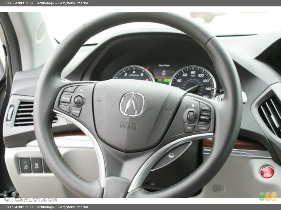 Graystone Interior Steering Wheel for the 2016 Acura MDX Technology #102327100