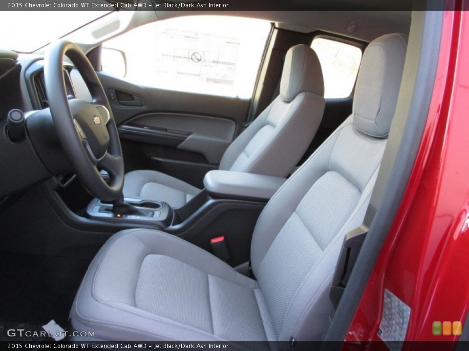 Jet Black/Dark Ash Interior Front Seat for the 2015 Chevrolet Colorado WT Extended Cab 4WD #102329188