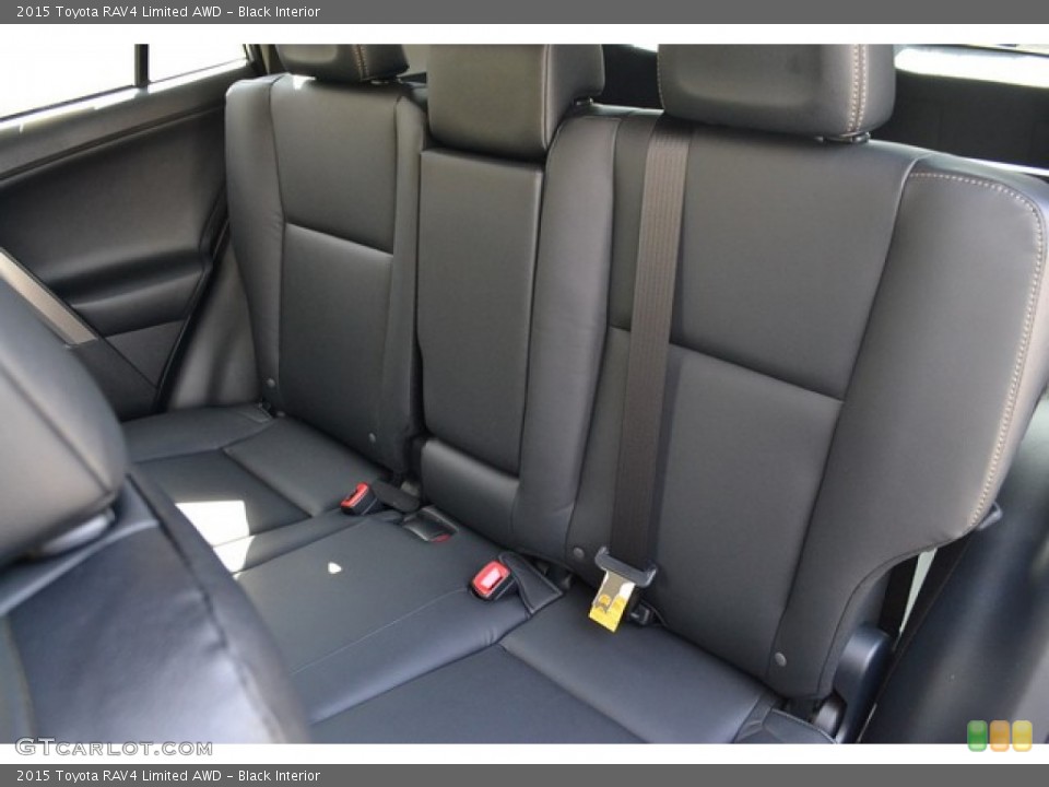 Black Interior Rear Seat for the 2015 Toyota RAV4 Limited AWD #102353294