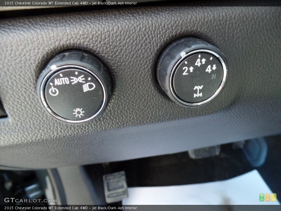 Jet Black/Dark Ash Interior Controls for the 2015 Chevrolet Colorado WT Extended Cab 4WD #102356315