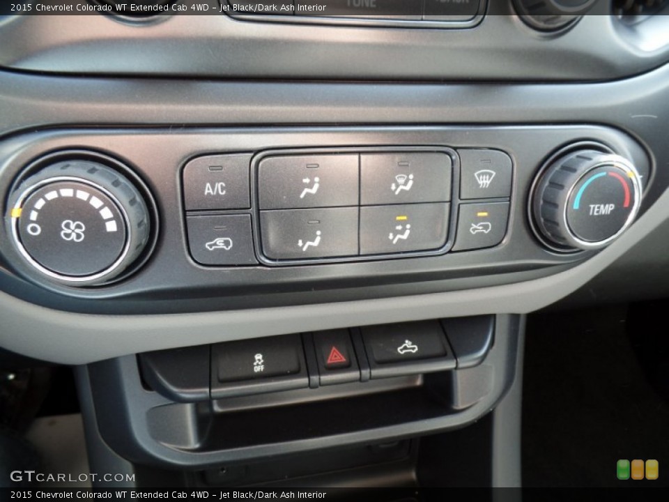 Jet Black/Dark Ash Interior Controls for the 2015 Chevrolet Colorado WT Extended Cab 4WD #102356405