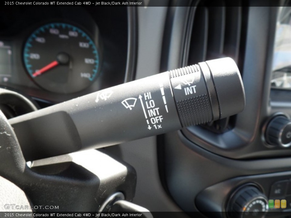 Jet Black/Dark Ash Interior Controls for the 2015 Chevrolet Colorado WT Extended Cab 4WD #102356543
