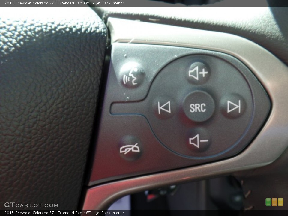 Jet Black Interior Controls for the 2015 Chevrolet Colorado Z71 Extended Cab 4WD #102357170