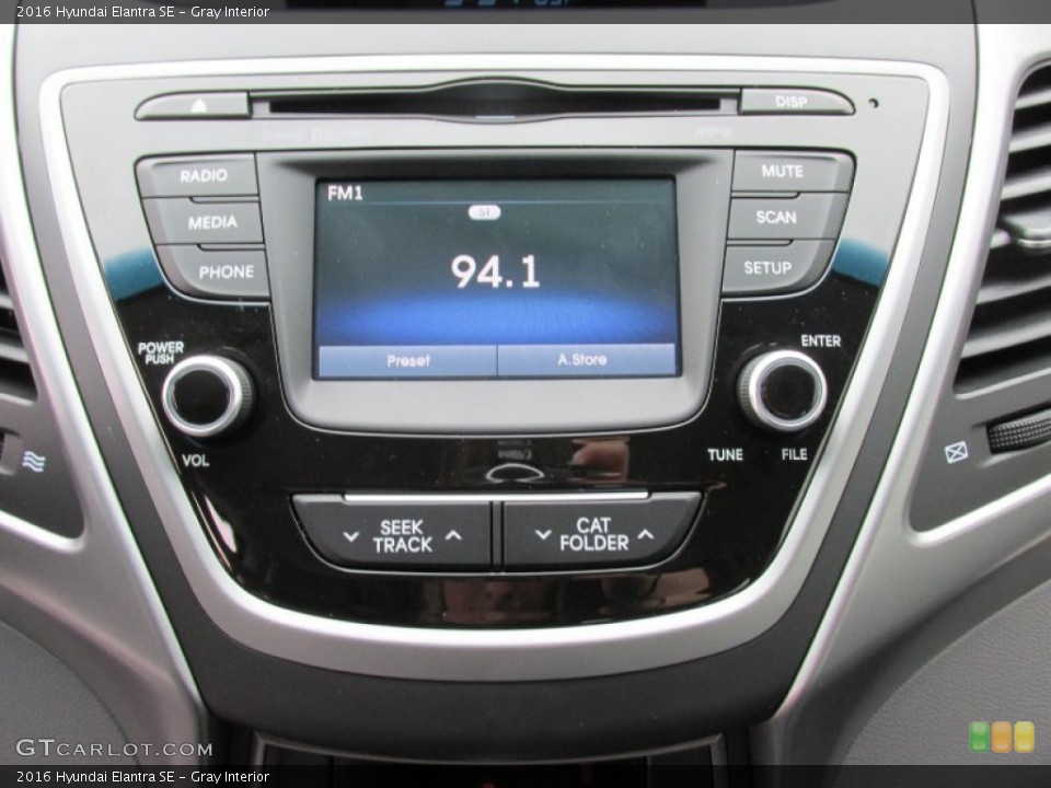 Gray Interior Audio System for the 2016 Hyundai Elantra SE #102363872