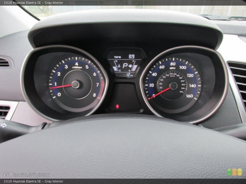 Gray Interior Gauges for the 2016 Hyundai Elantra SE #102363962