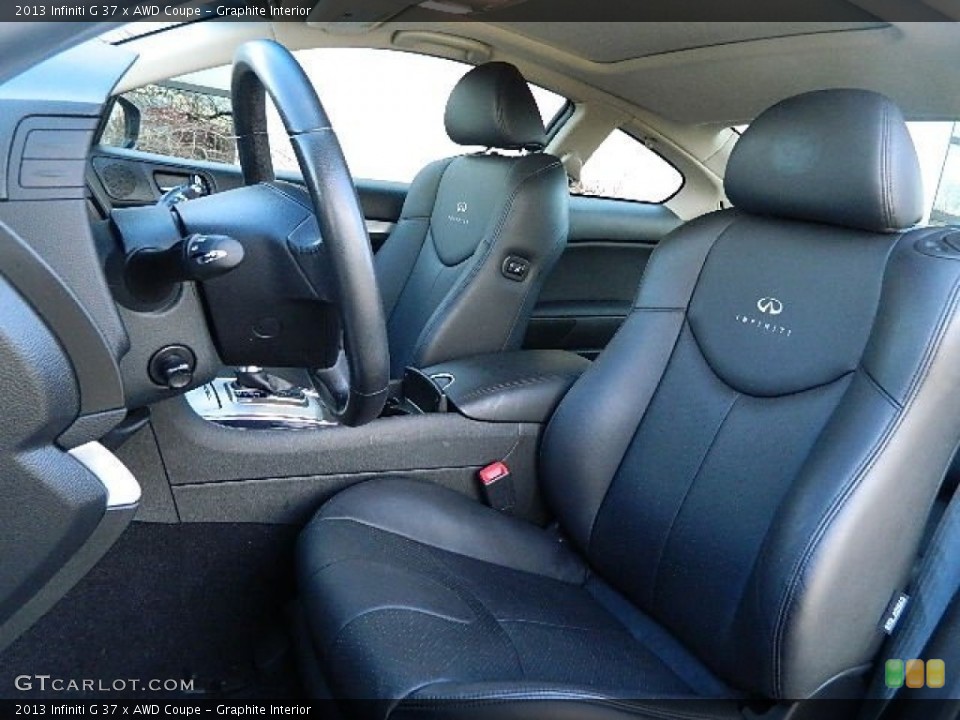 Graphite Interior Front Seat for the 2013 Infiniti G 37 x AWD Coupe #102364934